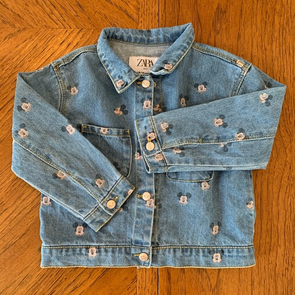 zara mickey denim jacket